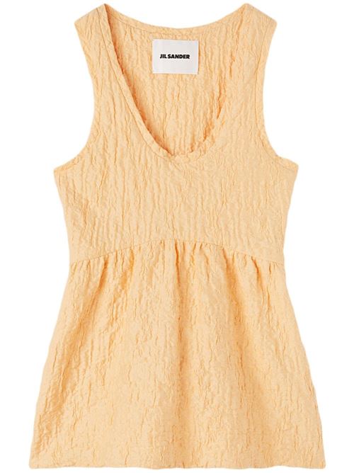 Almond beige cotton top Jil Sander | J02NC0202J20138838